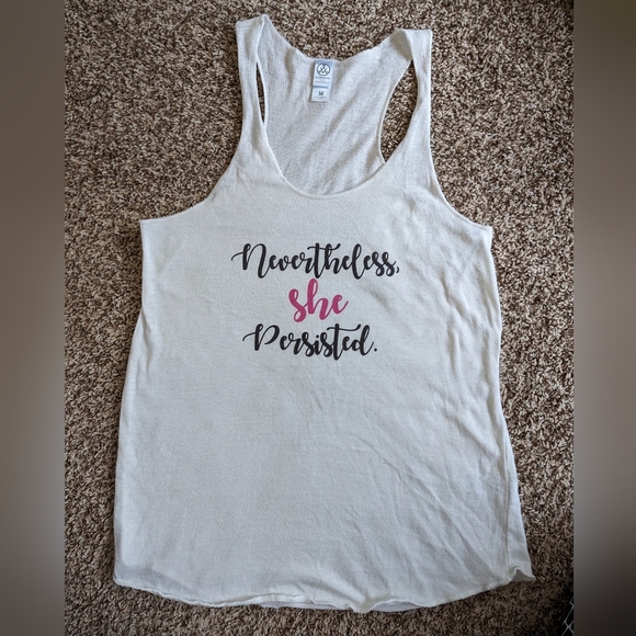 💙 Alternative Women's Meegs Racer Tank ~*~ Nevertheless She Persisted - Picture 8 of 15